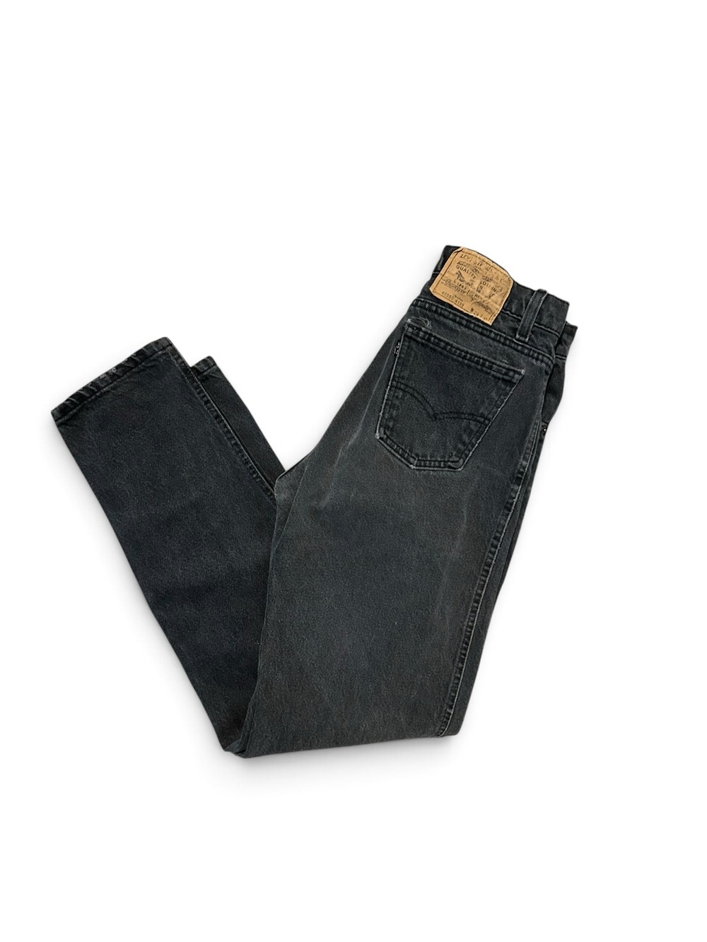 1970s LEVIS Men's Black Denim Jeans - Classic Straight Fit 28” x 32”